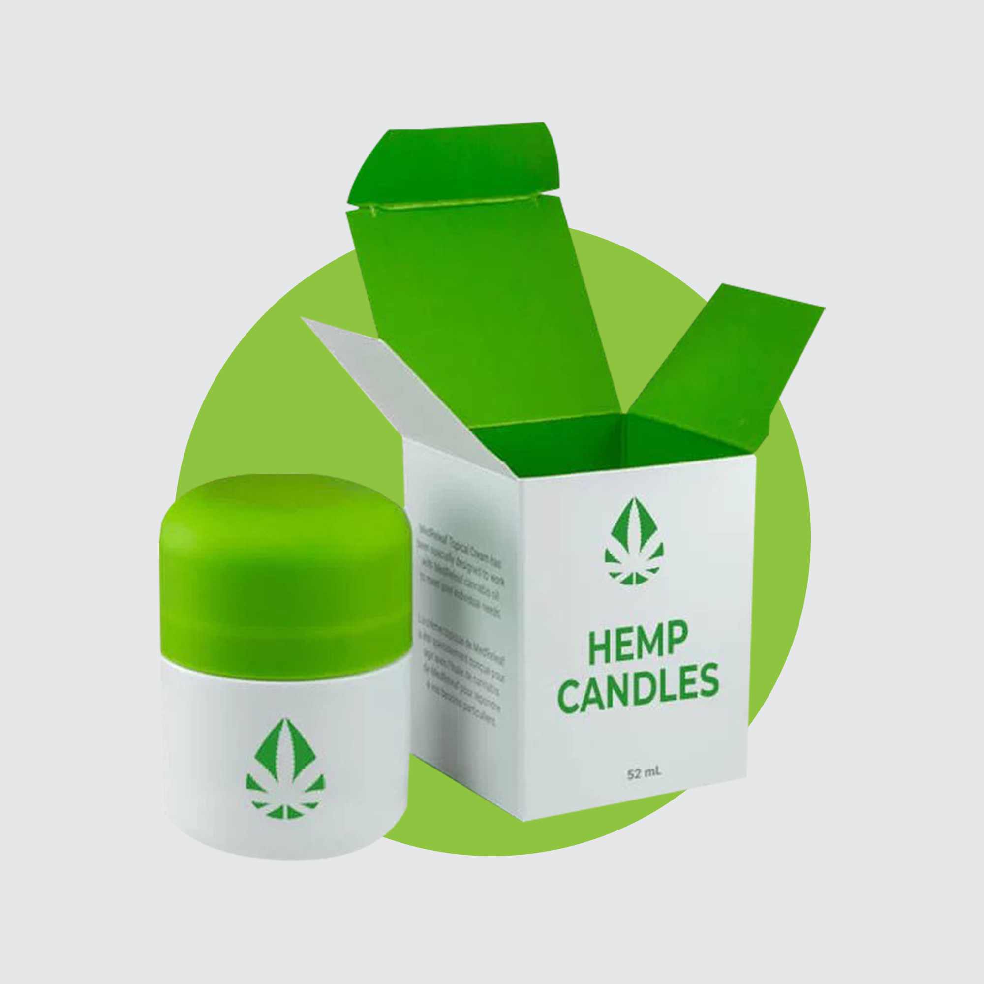 Hemp Candle Box with Logo